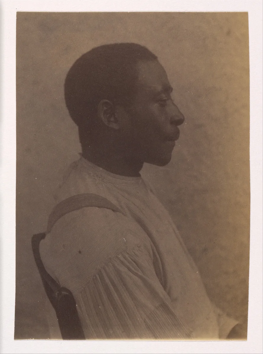 [Profile of a Seated African American Man] by Thomas Eakins, photograph, 1882-1886