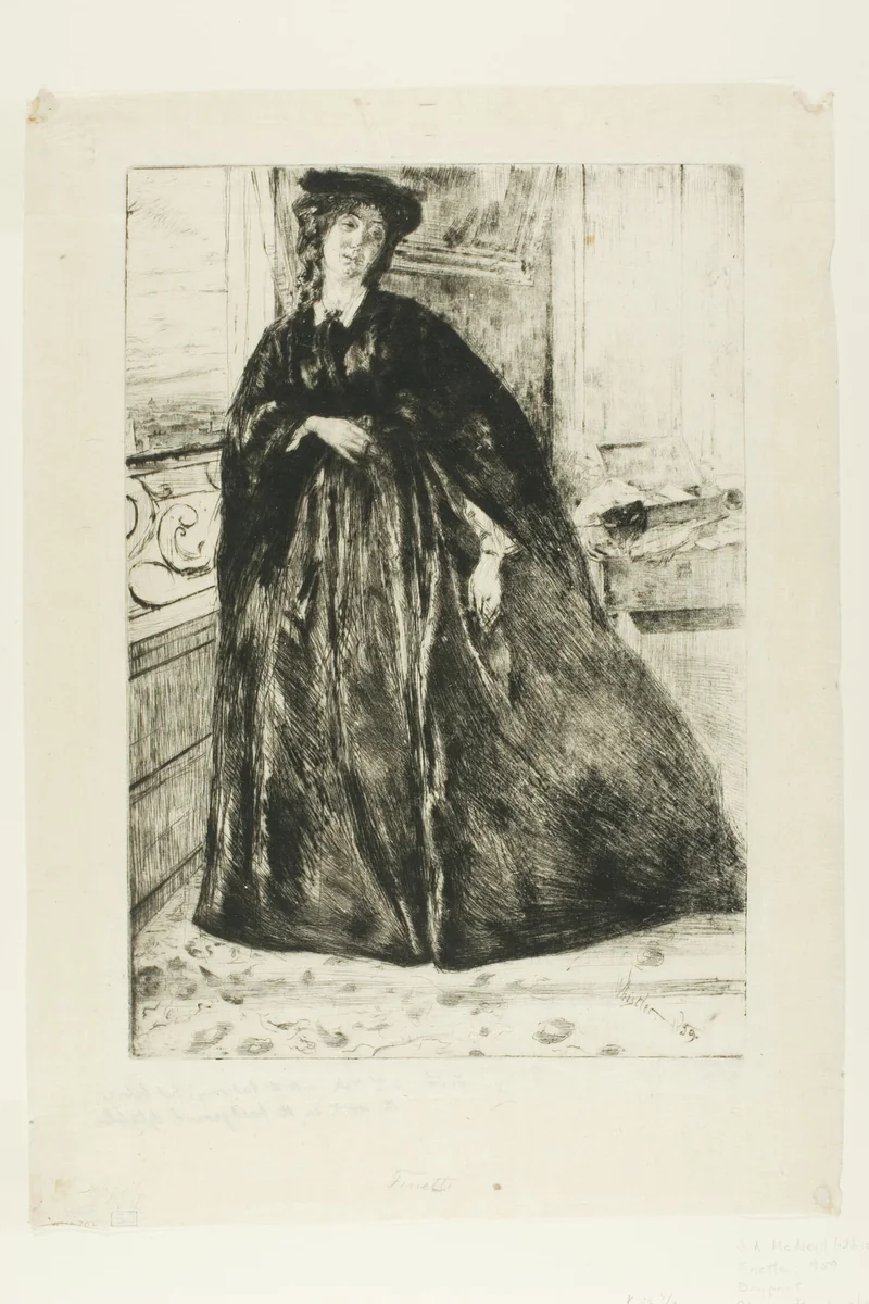 Finette by James McNeill Whistler, print, 1859