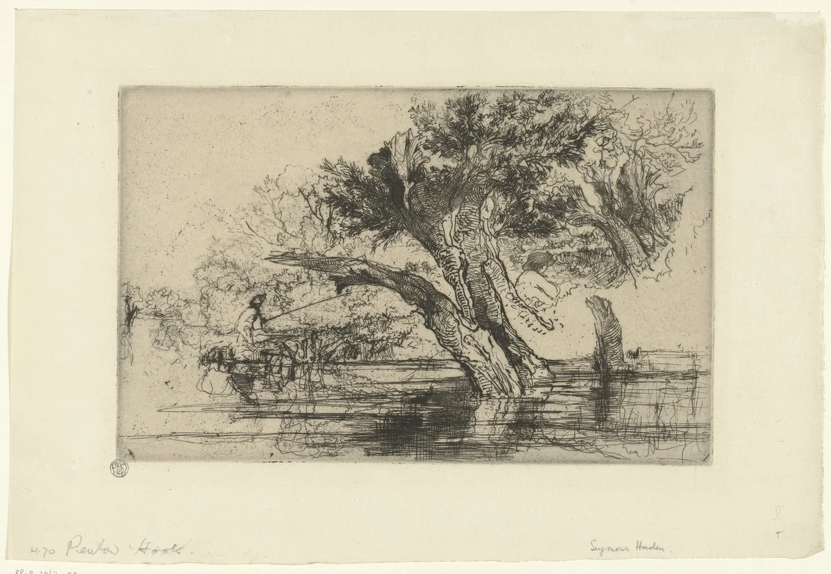 Penton Hook by Francis Seymour-Haden, print, 1864