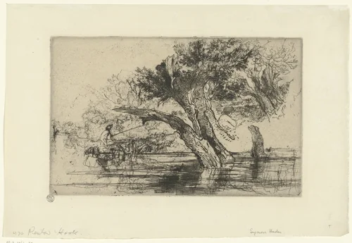 Penton Hook by Francis Seymour-Haden, print, 1864