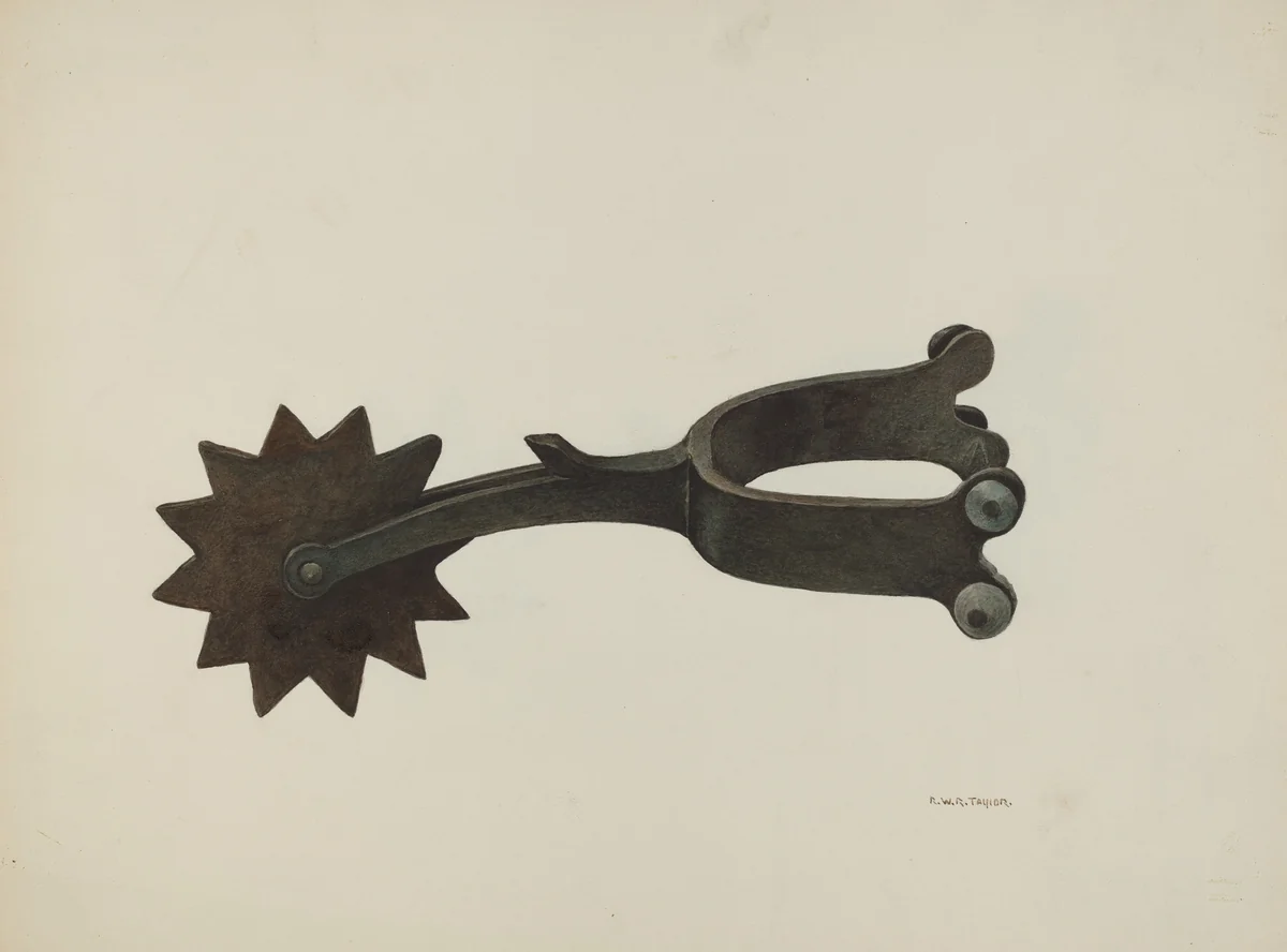 Spur by Robert W.R. Taylor, index of american design, 1935-1942