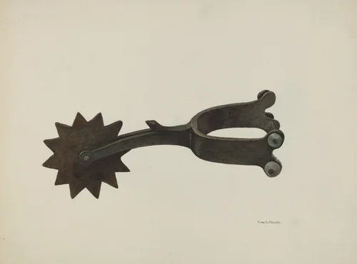 Spur by Robert W.R. Taylor, index of american design, 1935-1942