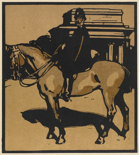 London Types: Policeman (Constitution Hill) by William Nicholson, print, 1898