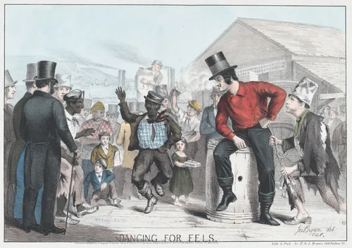 Dancing for Eels by James Brown, print, 1848