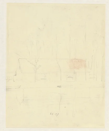 Schets van huizen by Jan Hanau, drawing, 1886