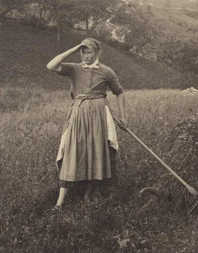 The Harvest, Mittenwald by Alfred Stieglitz, photograph, 1886