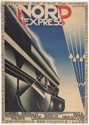 Nord Express by A. M. Cassandre, design, 1927