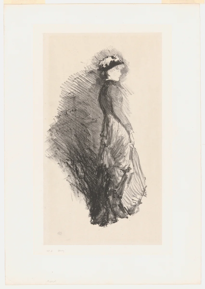 Study by James McNeill Whistler, print, 1878