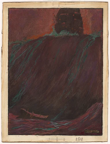 The Tempest by John Byam Shaw, drawing, 1900