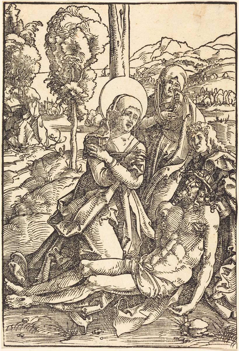The Lamentation by Hans Baldung Grien, print, 1510