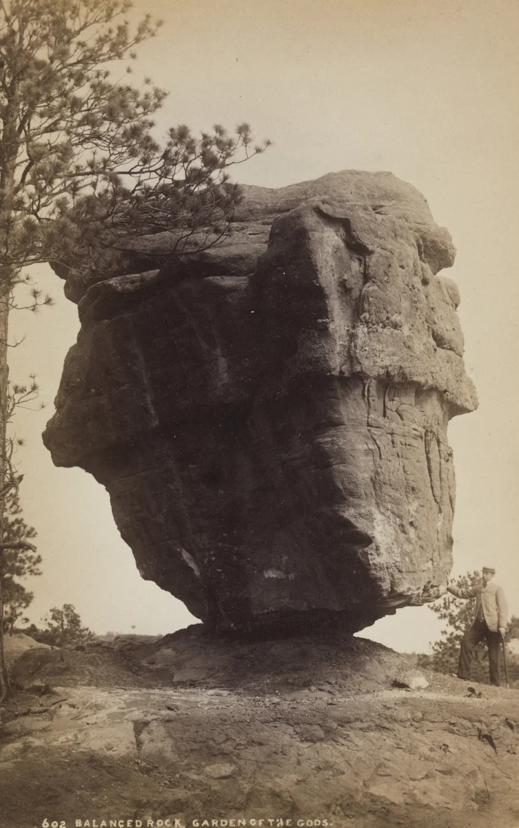 Balanced Rock, Garden of the Gods by William Henry Jackson, photograph, 1858
