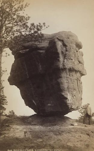 Balanced Rock, Garden of the Gods by William Henry Jackson, photograph, 1858