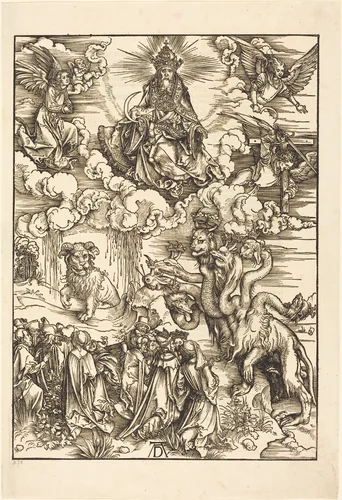 The Beast with Two Horns LIke a Lamb by Albrecht Dürer, print, 1498