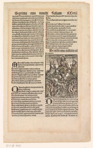 Laatste oordeel by anonymous, print, 1490-1510