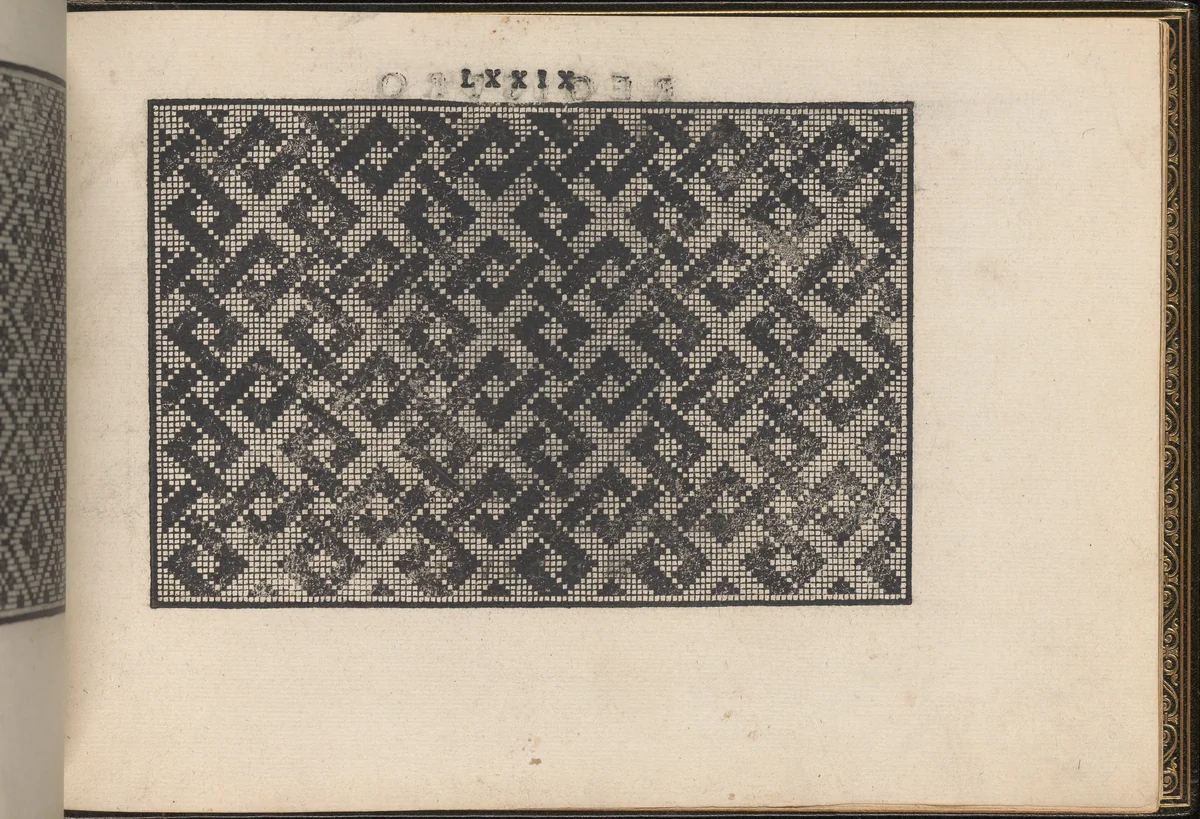 La Vera Perfettione del Disegno di varie sorti di recami, page 40 (recto) by Giovanni Ostaus, book, 1567