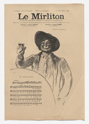 Le Mirliton, no. 13 by Théophile-Alexandre Steinlen, periodical, 1895