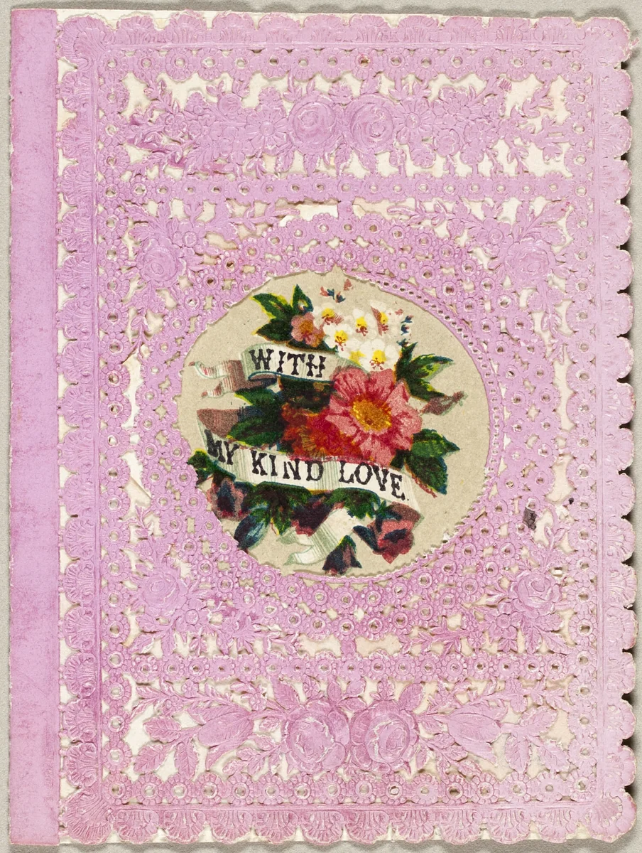 With My Kind Love (valentine) by George Meek, other, 1859-1869