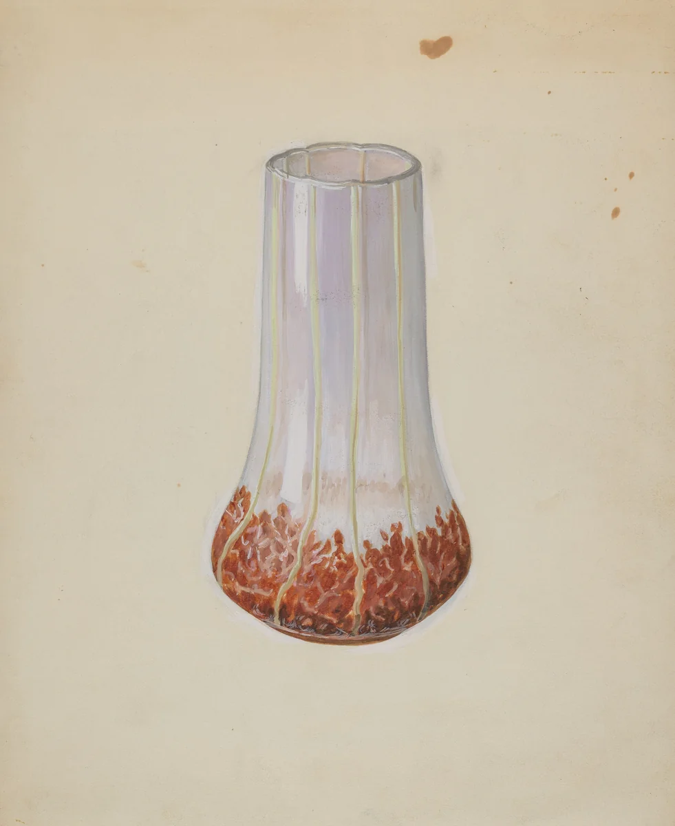 Corn Glass Vase by Robert Stewart, index of american design, 1936