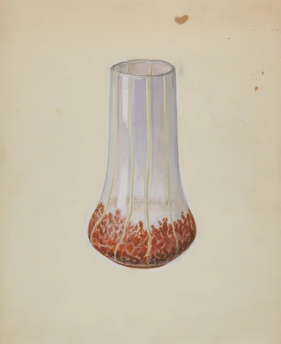Corn Glass Vase by Robert Stewart, index of american design, 1936