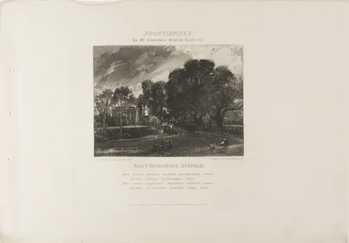 The River Stour, from Various Subjects of English Landscape Scenery by David Lucas, print, 1830