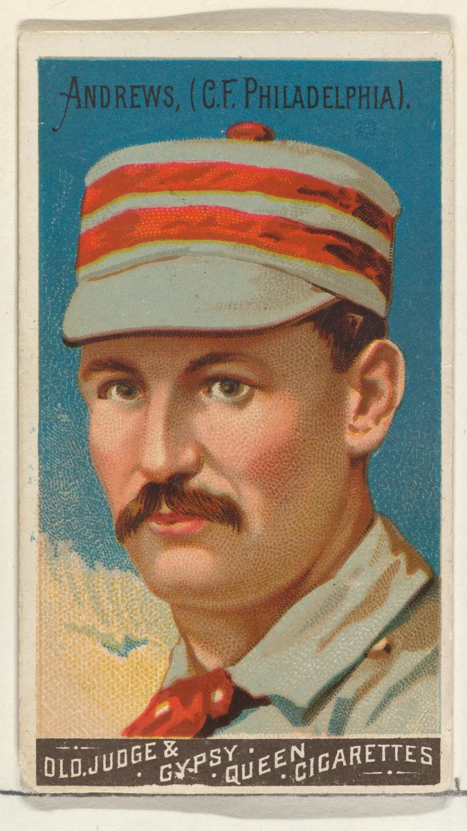 Ed Andrews, Center Field, Philadelphia, from the Goodwin Champion series for Old Judge and Gypsy Queen Cigarettes by Goodwin & Company, print, 1888