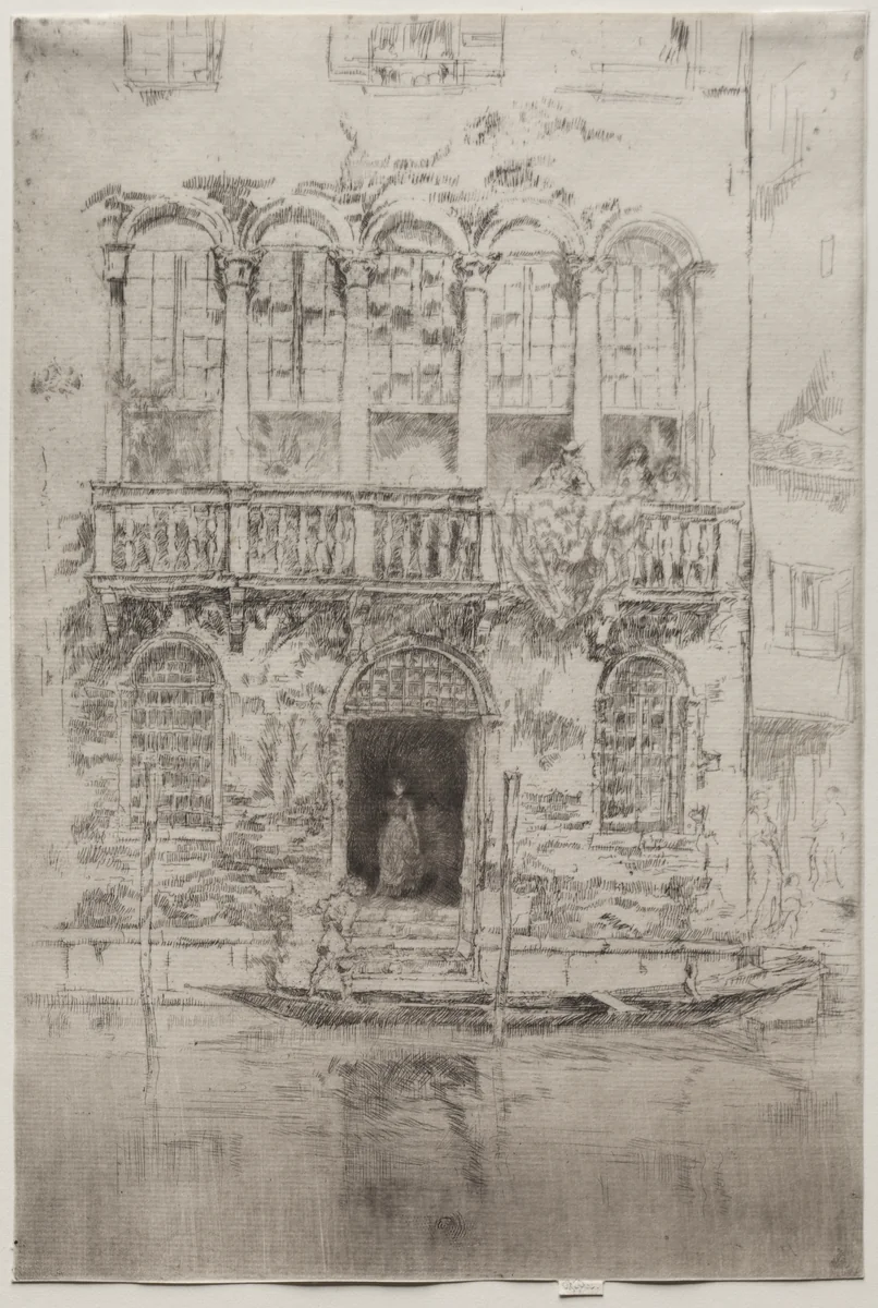 The Balcony by James McNeill Whistler, print, 1875-1885