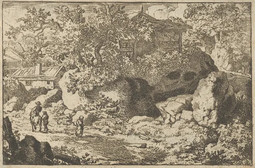 The Peasant on Horseback by Allart van Everdingen, print, 1621-1675