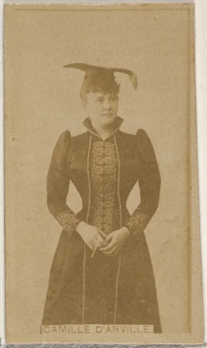 Camille D' Arville, from the Actors and Actresses series (N45, Type 8) for Virginia Brights Cigarettes by Allen & Ginter, photograph, 1885-1891