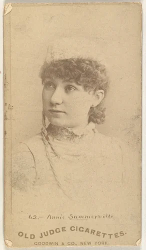 Annie Summerville, from the Actors and Actresses series (N171) for Old Judge Cigarettes by Goodwin & Company, photograph, 1886-1890