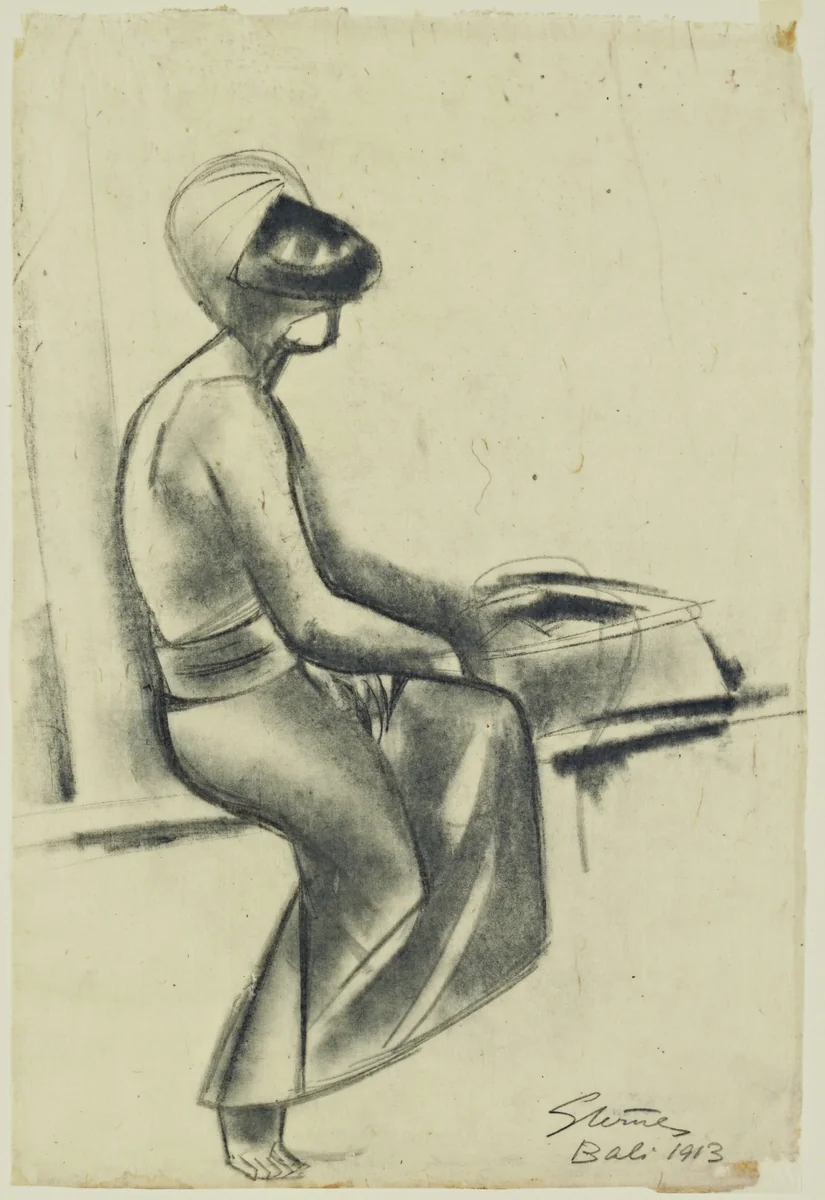 Balinese Woman by Maurice Sterne, drawing, 1913