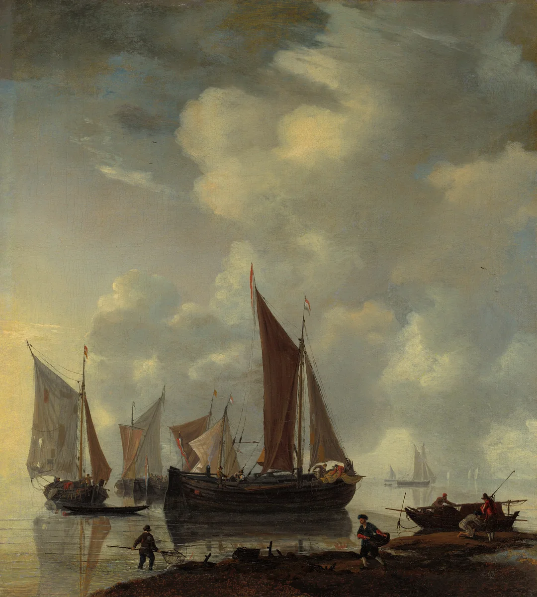 Coast Scene by Reinier Zeeman, painting, 1625-1675