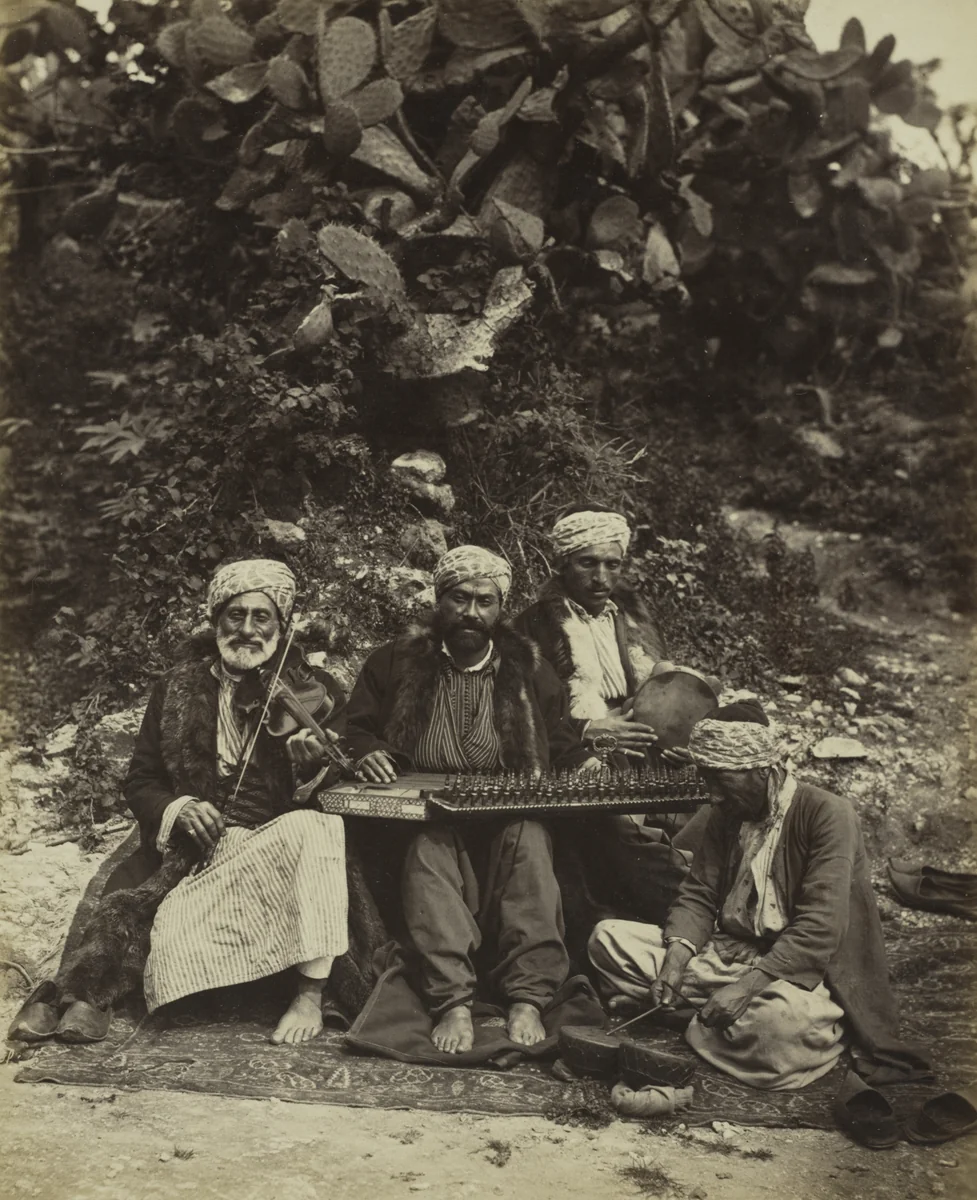 Arab Musicians by Ludovico Wolfgang Hart, photograph, 1864