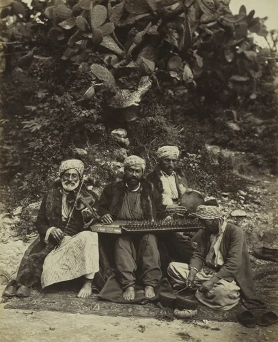 Arab Musicians by Ludovico Wolfgang Hart, photograph, 1864