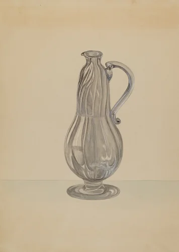 Pitcher by Gertrude Lemberg, index of american design, 1935-1942