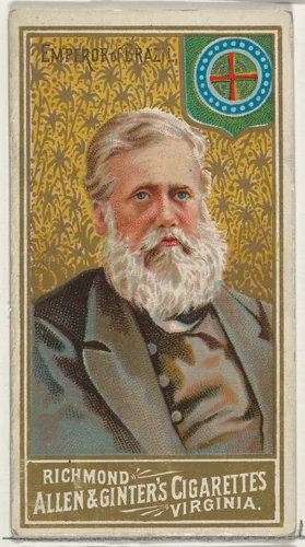 Emperor of Brazil, from World's Sovereigns series (N34) for Allen & Ginter Cigarettes by Allen & Ginter, print, 1889
