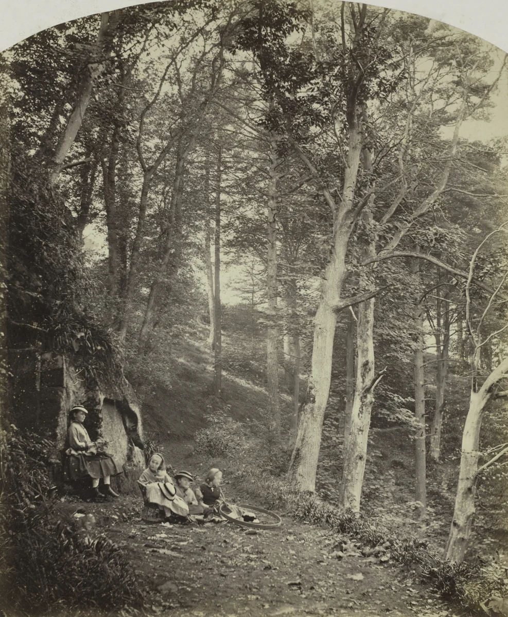 A Path Through a Wood by Major Francis Gresley, photograph, 1855-1865