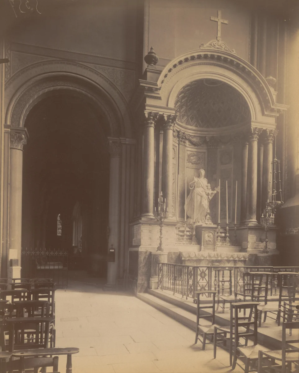 Saint Germain des Prés by Eugène Atget, photograph, 1906