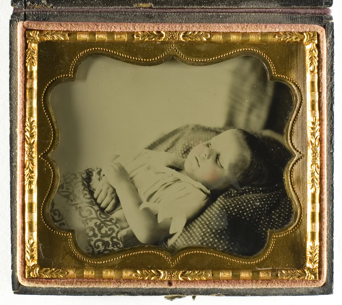 Untitled (Postmortem of Child) by Artist Unknown, photograph, 1850-1874