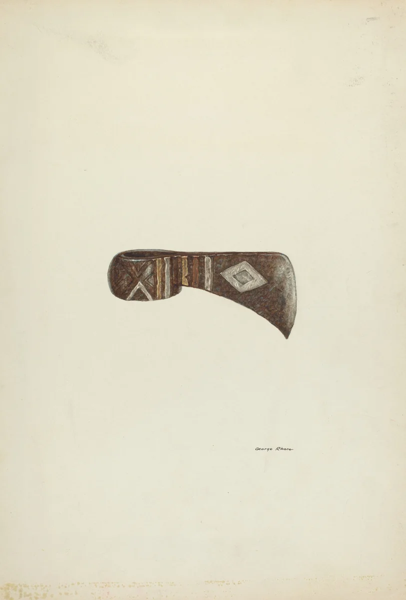 Tomahawk by George E. Rhone, index of american design, 1939