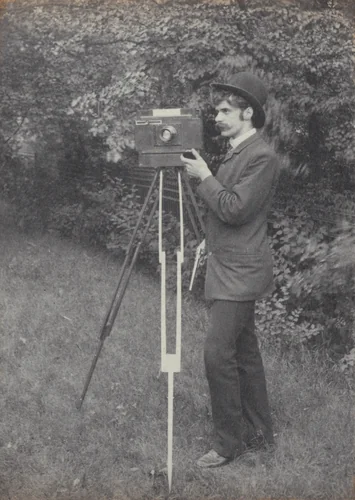 Self-Portrait, Freienwalde a. O. by Alfred Stieglitz, photograph, 1886