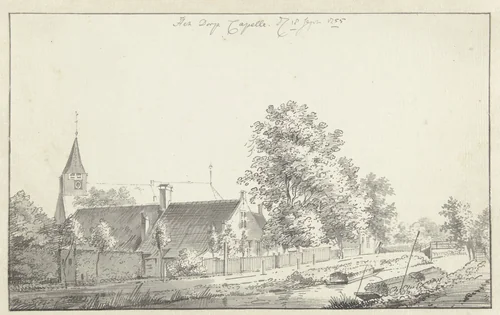 Het dorp Capelle aan de IJssel by Jan de Beijer, drawing, 1755