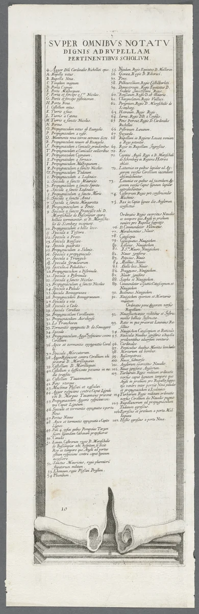 The Siege of La Rochelle: Plate 13 by Jacques Callot, print, 1628-1630