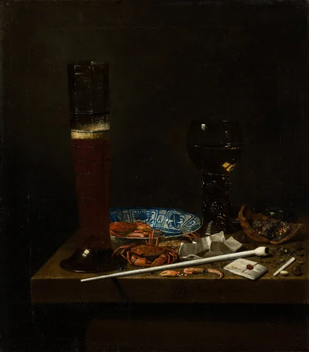 Still life with Passglas by Jan van de Velde, painting, 1660