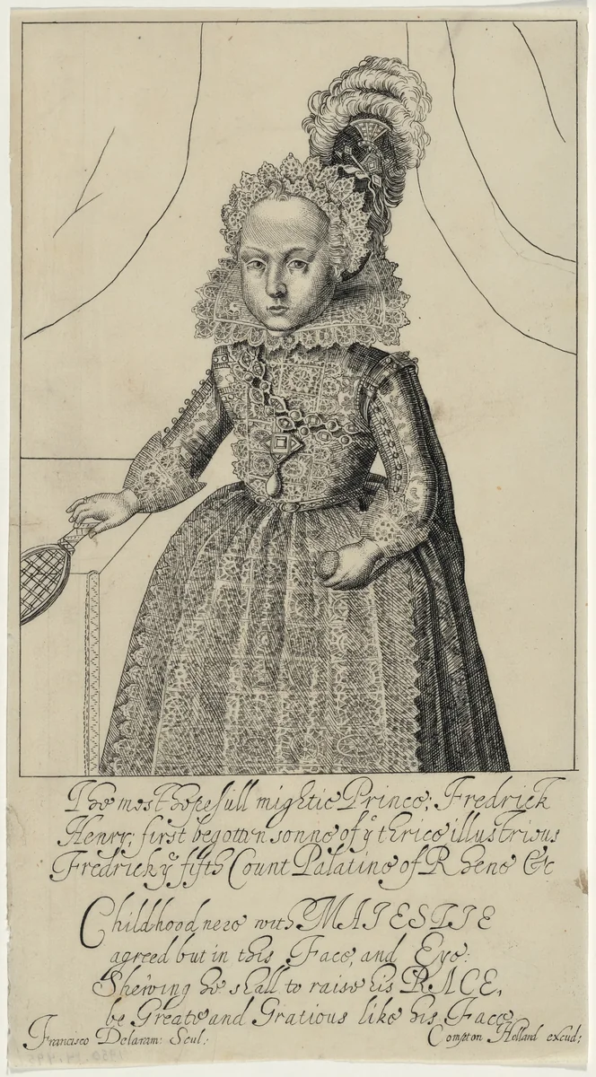 Prince Frederick Henry by Francis Delaram, print, 1590-1627