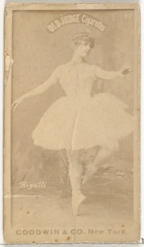 Rigatti, from the Actors and Actresses series (N171) for Old Judge Cigarettes by Goodwin & Company, photograph, 1886-1890