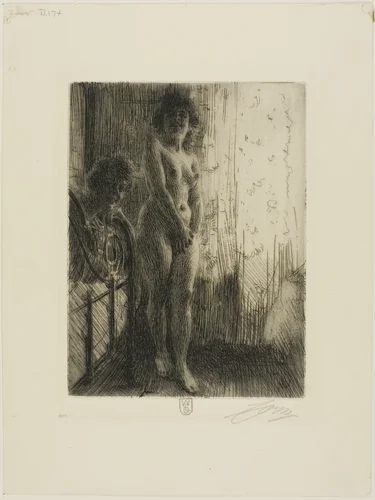 A Dark Corner by Anders Zorn, print, 1903