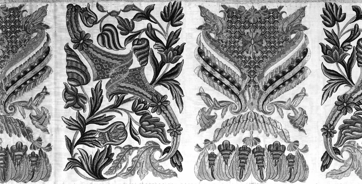 Panel by Italy, textile, 1675-1725