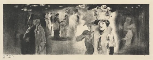 A Night Scene by John Copley, print, 1910