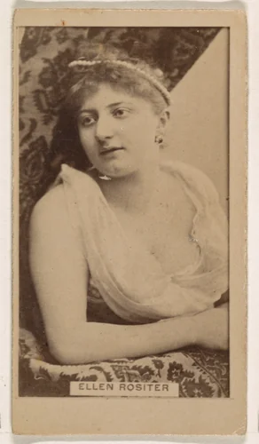Ellen Rositer, from the Actresses series (N245) issued by Kinney Brothers to promote Sweet Caporal Cigarettes by Kinney Brothers Tobacco Company, photograph, 1890