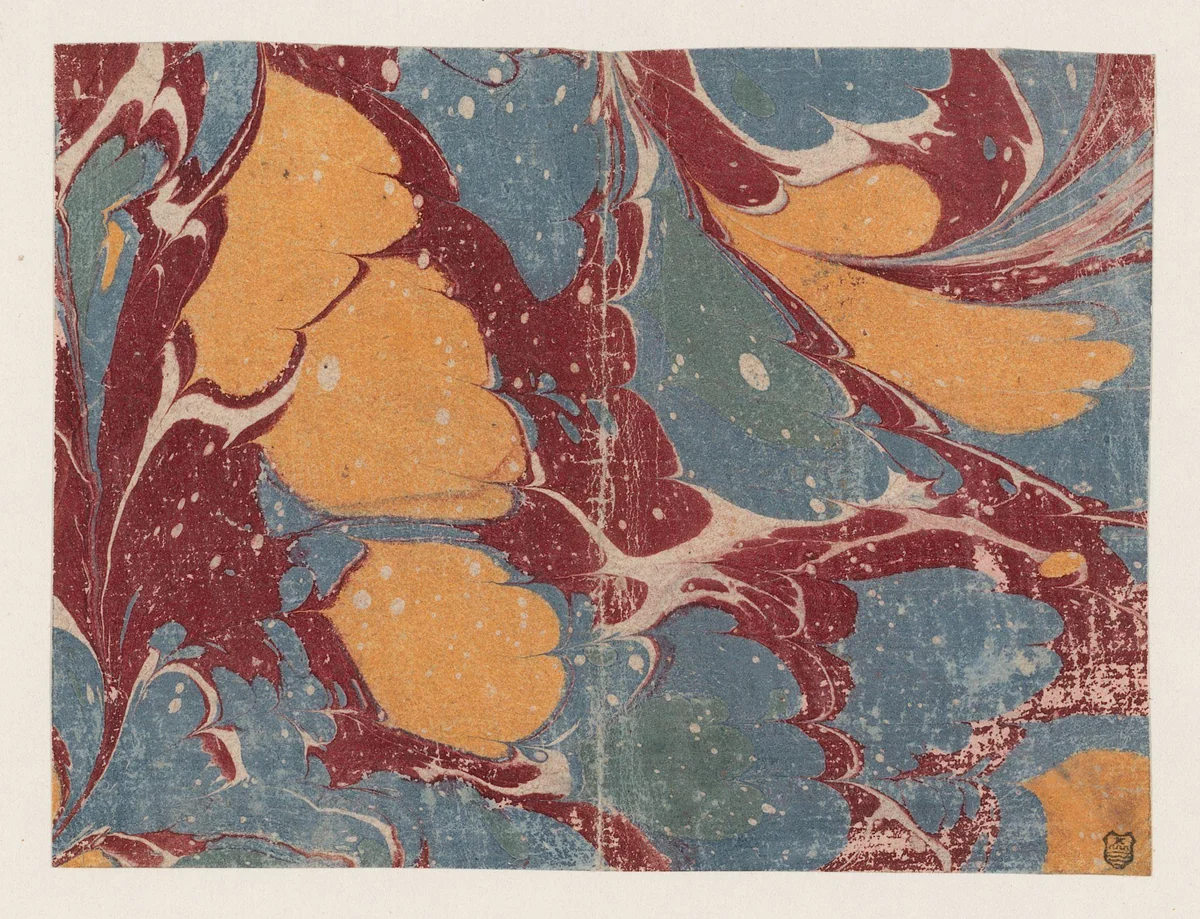 Eikebladkammarmer in meerdere kleuren by anonymous, other, 1700-1850